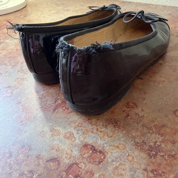 Chanel Black Patent Leather Ballet Flats with Bow 38 - Picture 8 of 15